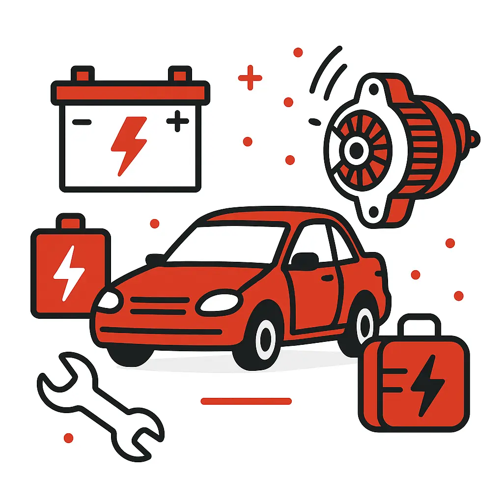 Vehicle starting and charging service by Roys Automotive mobile mechanic in Edmonton