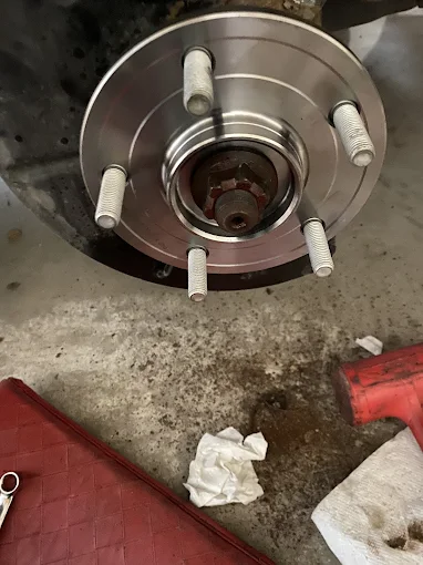 Front wheel bearing replacement